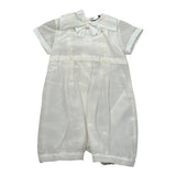 Aletta Pagliaccetto Tinta Unita con Bottoni per Neonato MA22027 PANNA ALETTA 