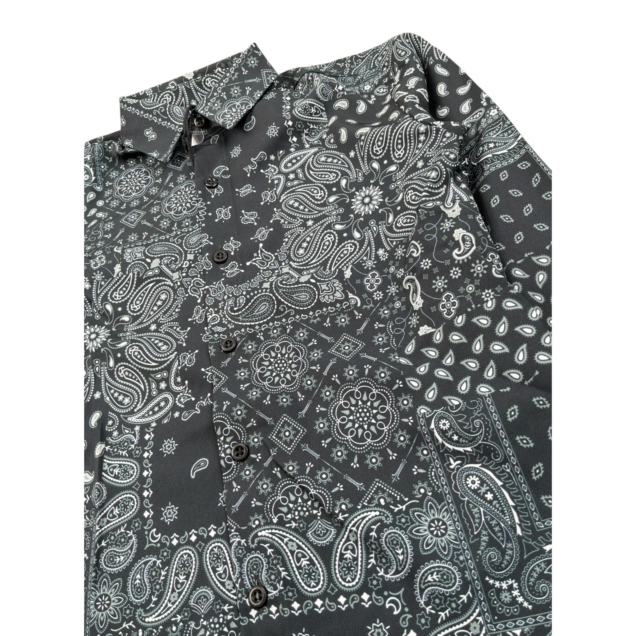 Numbers Camicia tinta unita con Fantasia Nero per Bambino 2462 NERO NUMBERS 