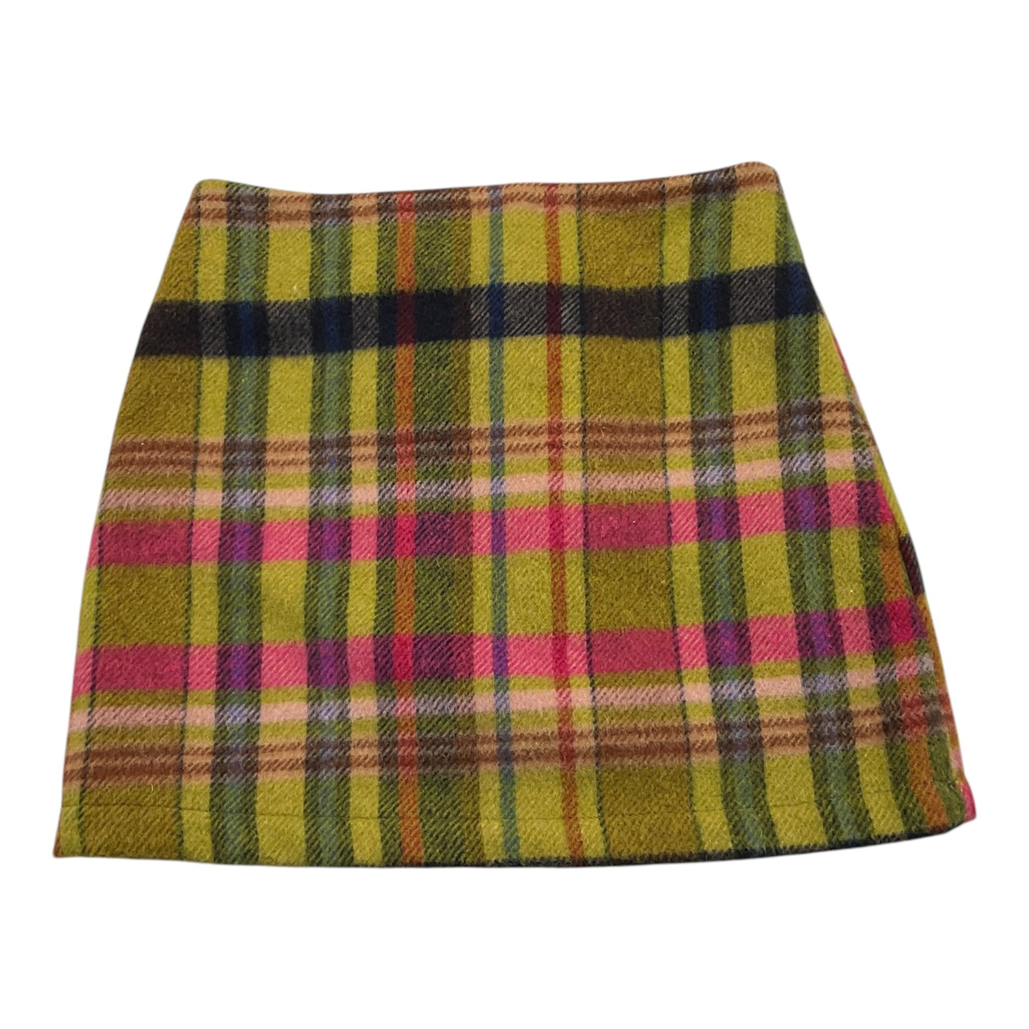 LU LU BY MISS GRANT gonna tinta unita con fantasia a righe Verde per Bambina LL2300 VERDE LU LU BY MISS GRANT 