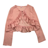 Kiriki Einfarbiger transparenter rosa Bolero für Mädchen