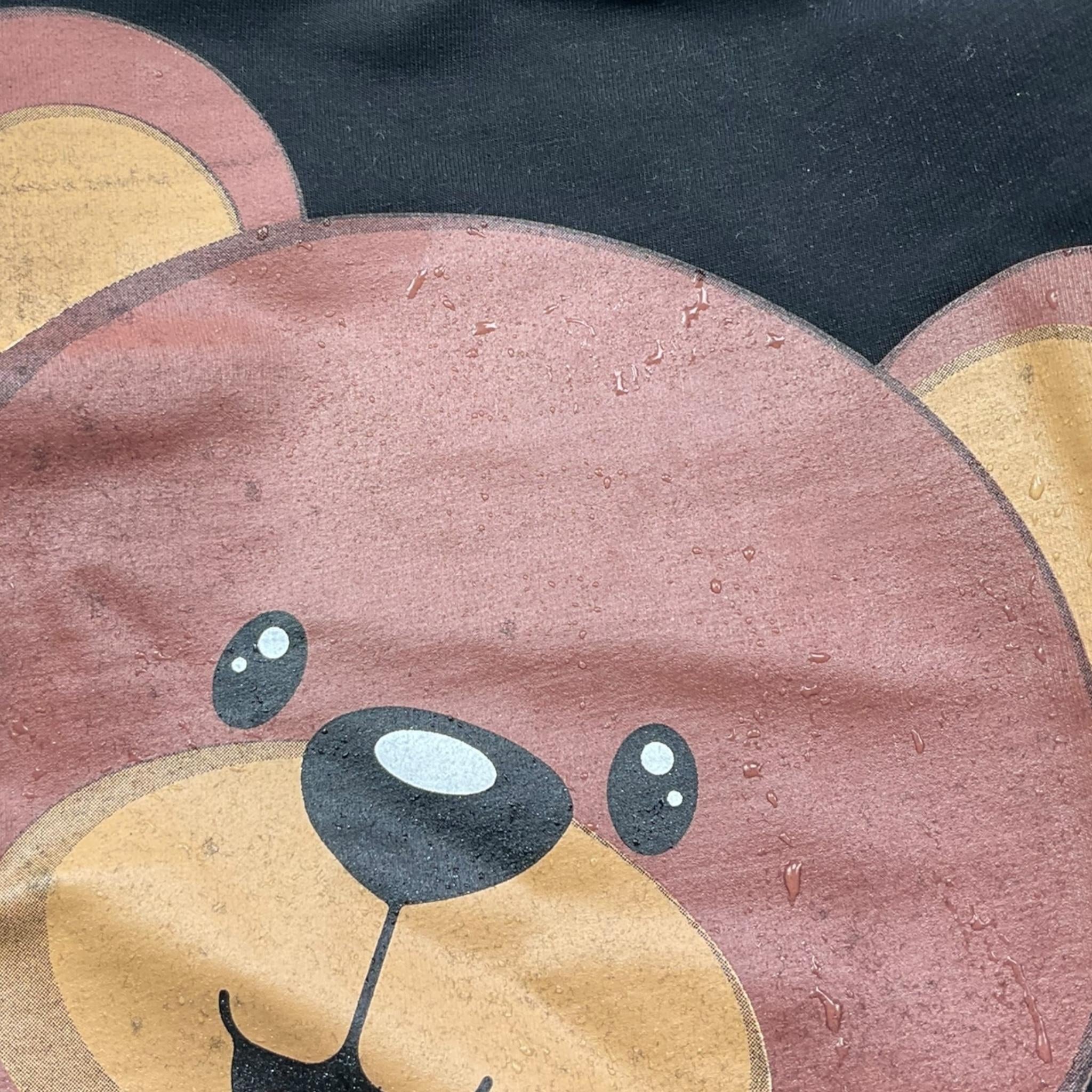 NEVER TOO felpa girocollo tinta unita con stampa Nero per Neonato 1360N NERO NEVER TOO 