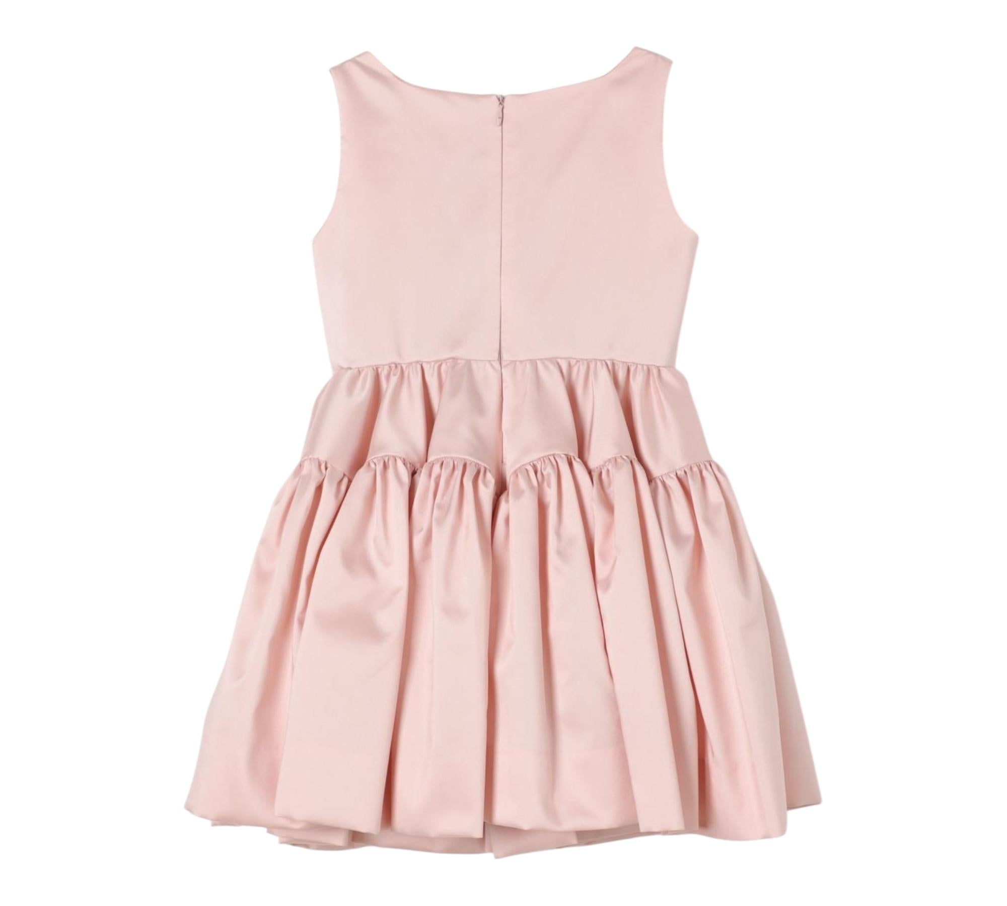 Elisabetta Franchi Abito Giromanica Tinta Unita per Bambina EFAB530 ROSA ELISABETTA FRANCHI 