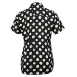 I'M Brian Camicia tinta unita con Fantasia Pois Nero per Bambino PA2844J NERO I'M BRIAN 