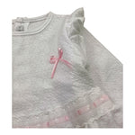 CALAMARO completo 2pz camicia-coulotte bicolore Bianco/rosa per Neonata 17649 BIANCO/ROSA CALAMARO 