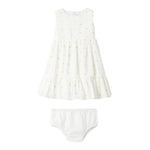 Il Gufo Set Abito-Coulotte Tinta Unita con Margherita per Neonata P25VA330C5053 BIANCO IL GUFO 