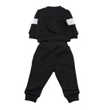 DANIELE ALESSANDRINI completo 2pz felpa-pantalone tinta unita Nero per Neonato 1291T00083 NERO DANIELE ALESSANDRINI 