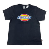 Dickies T-Shirt Rundhalsausschnitt Einfarbig mit Print Schwarz für Jungen