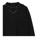 TWINSET maglia tinta unita con borchie Nero per Bambina 242GJ3181 NERO TWINSET 