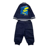 SARABANDA completo 2pz felpa con zip- pantalone Blu per Bambino A002J BLU SARABANDA 