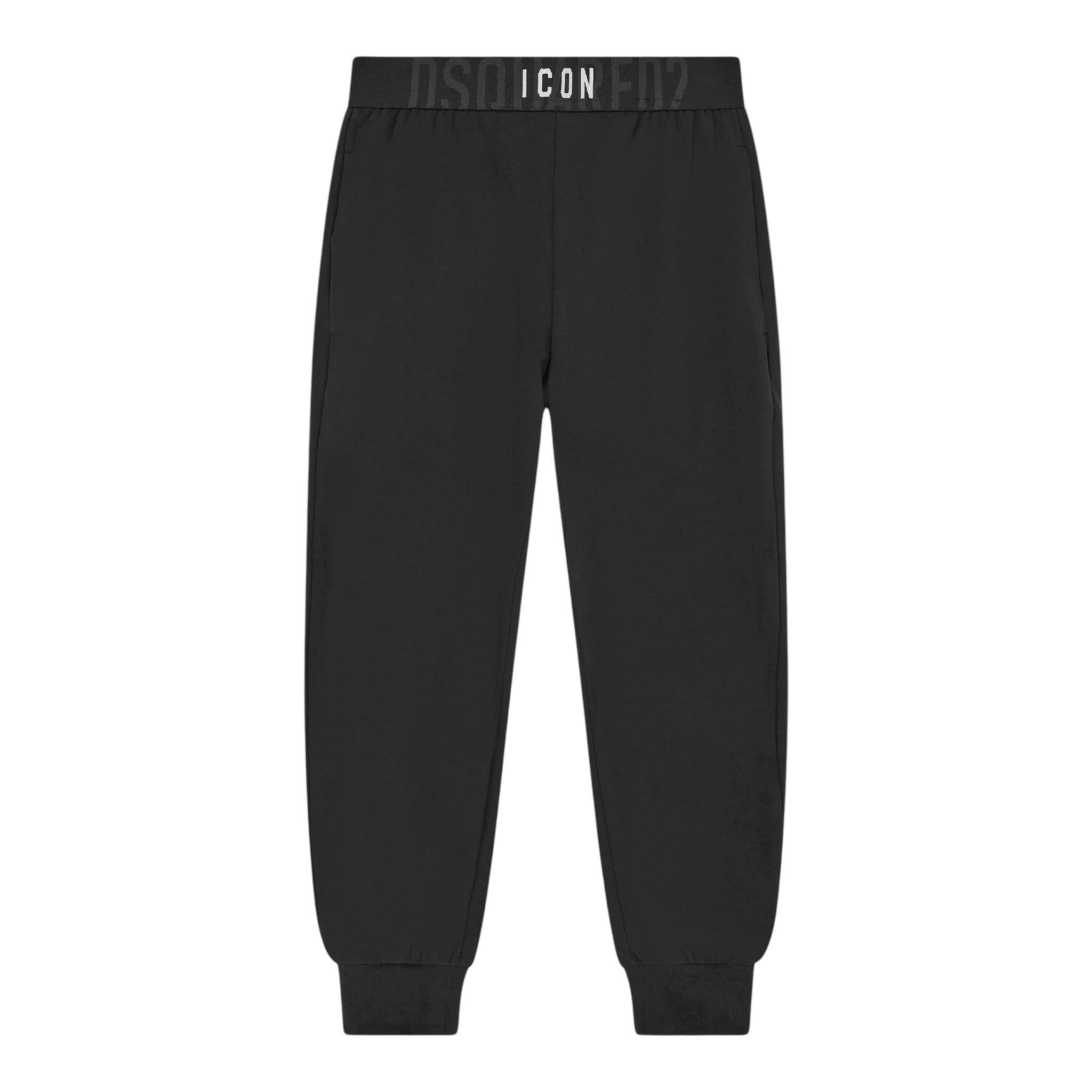 DSQUARED2 completo 2 pezzi felpa-pantalone Nero/bianco per Bambino DQ2653 NERO/BIANCO DSQUARED2 