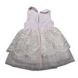 Colori Chiari Abito Giromanica con Ricami Rosa per Neonata FN105861 ROSA COLORI CHIARI 