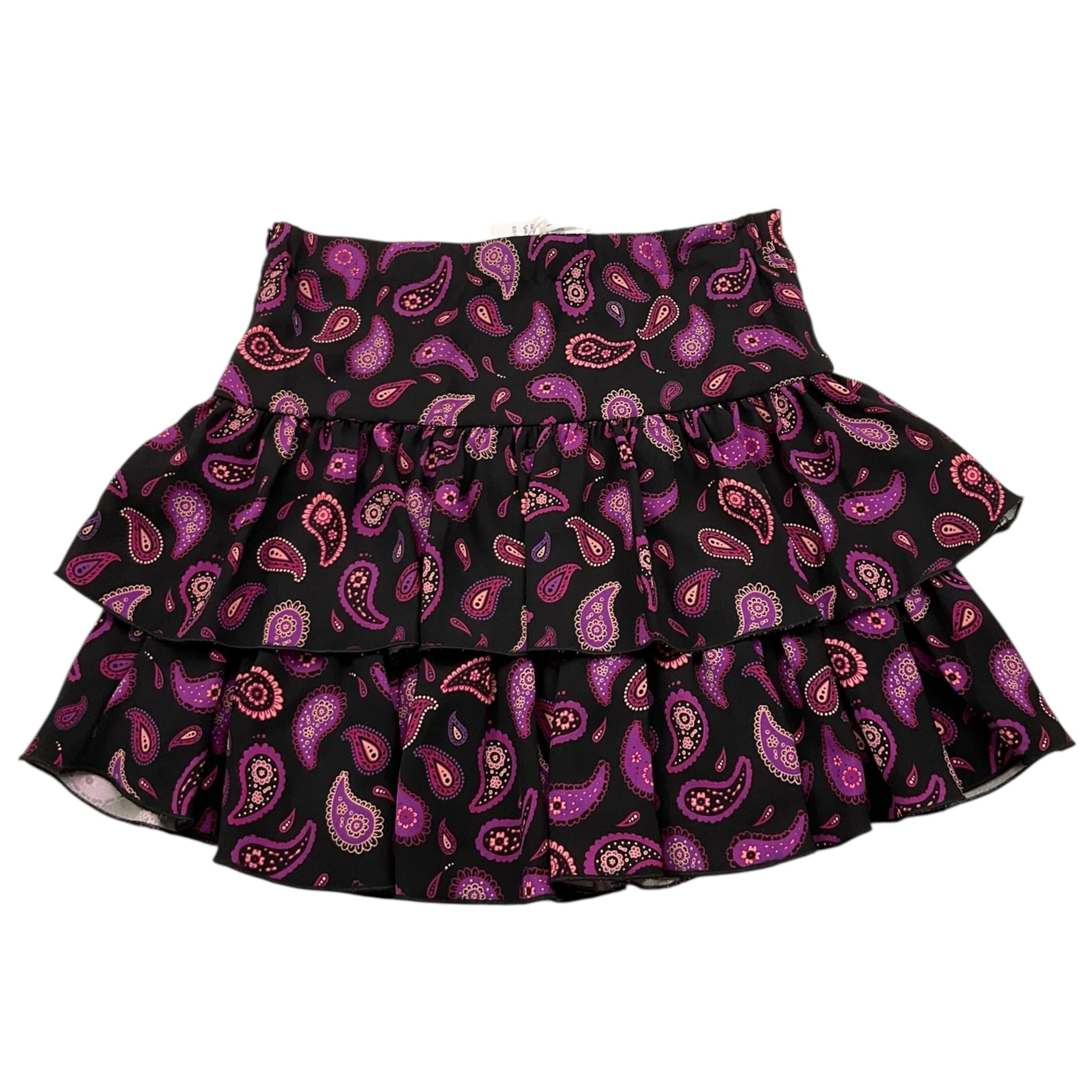 LIU JO gonna tinta unita stampa fantasia Nero per Bambina GF3221 NERO LIU JO 