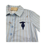 Trussardi Abito Mezza Manica Tinta Unita con Cinturino per Bambina TGP26039VE AZZURRO TRUSSARDI 