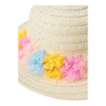 Billieblush Cappello In Paglia Tinta Unita con Applicazioni per Bambina U21112 BEIGE BillIEBLUSH 