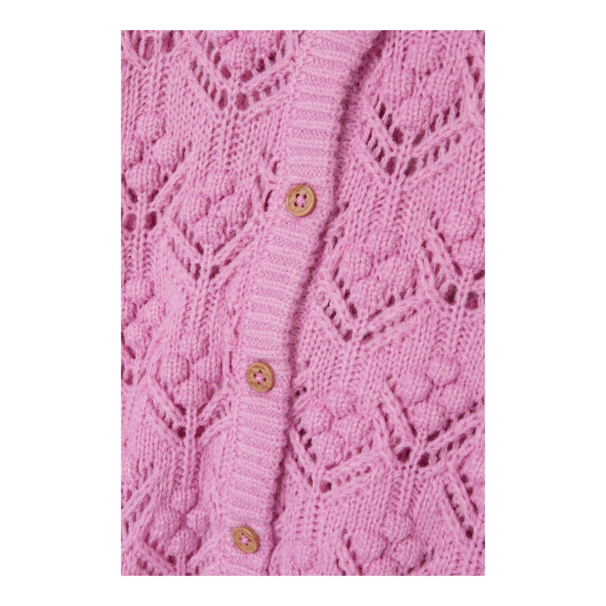 NAME IT cardigan tinta unita traforato Rosa per Bambina 13231277 ROSA NAME IT 