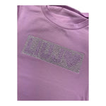Liu Jo T-Shirt Tinta Unita con Brillantini per Neonata KA5095NX LILLA LIU JO 