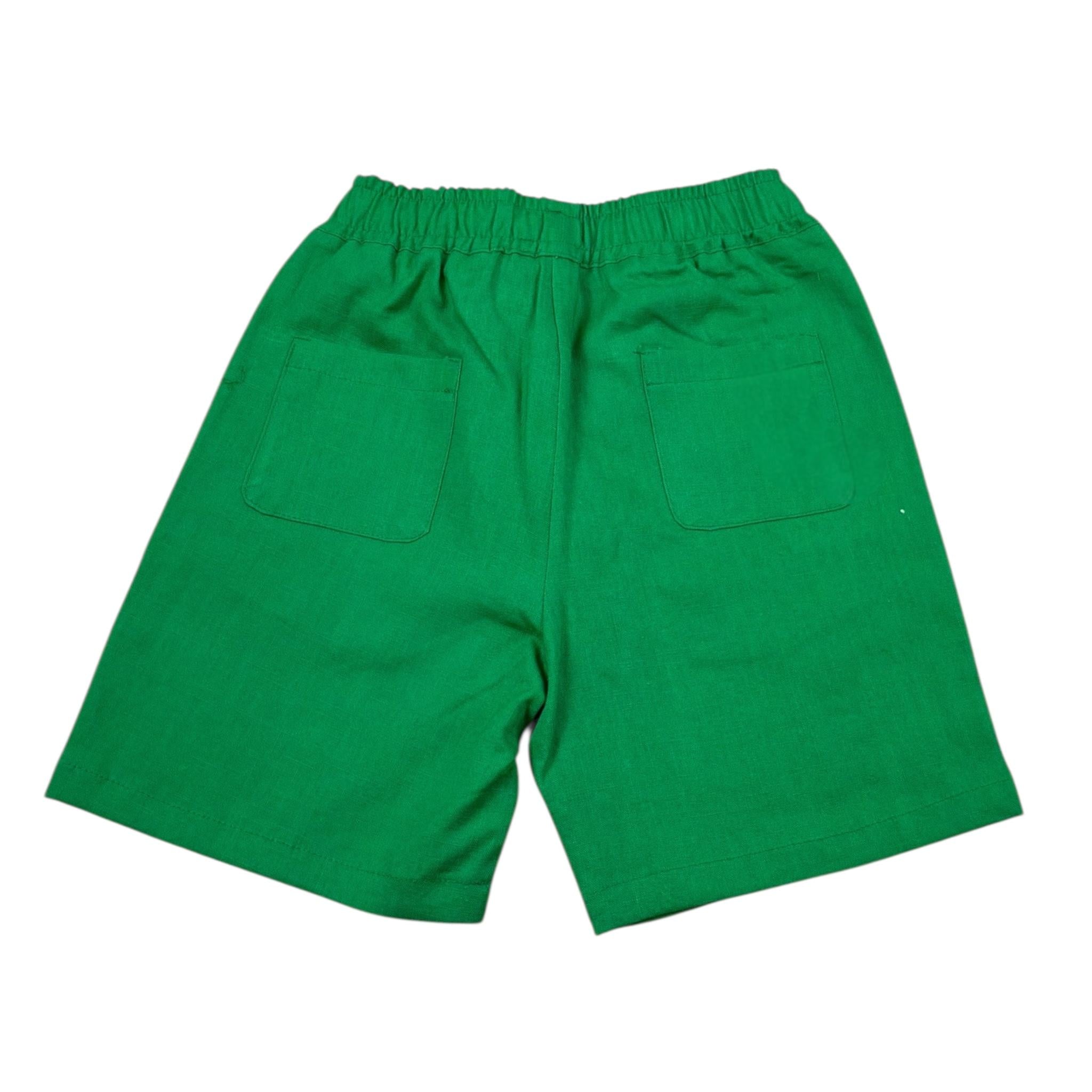 Daniele Alessandrini Bermuda Tinta Unita con Elastico In Vita per Neonato 1296S00225X VERDE DANIELE ALESSANDRINI 