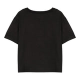 Simonetta T-Shirt Girocollo Tinta Unita con Taschino per Bambina SW8A31 NERO SIMONETTA 