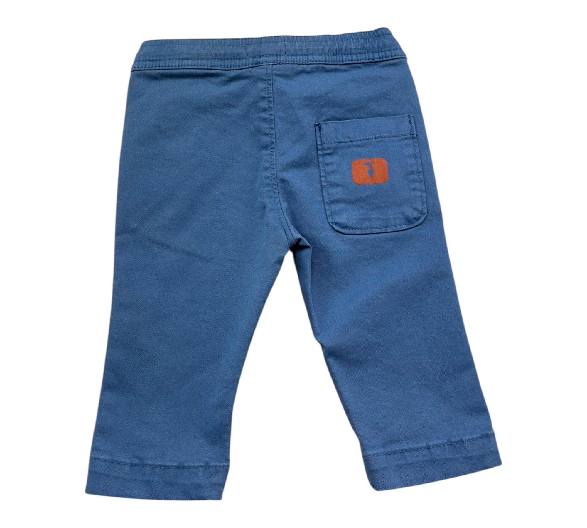 Trussardi Pantalone Tinta Unita con Elastico In Vita per Neonato TIP26086PA BLU TRUSSARDI 
