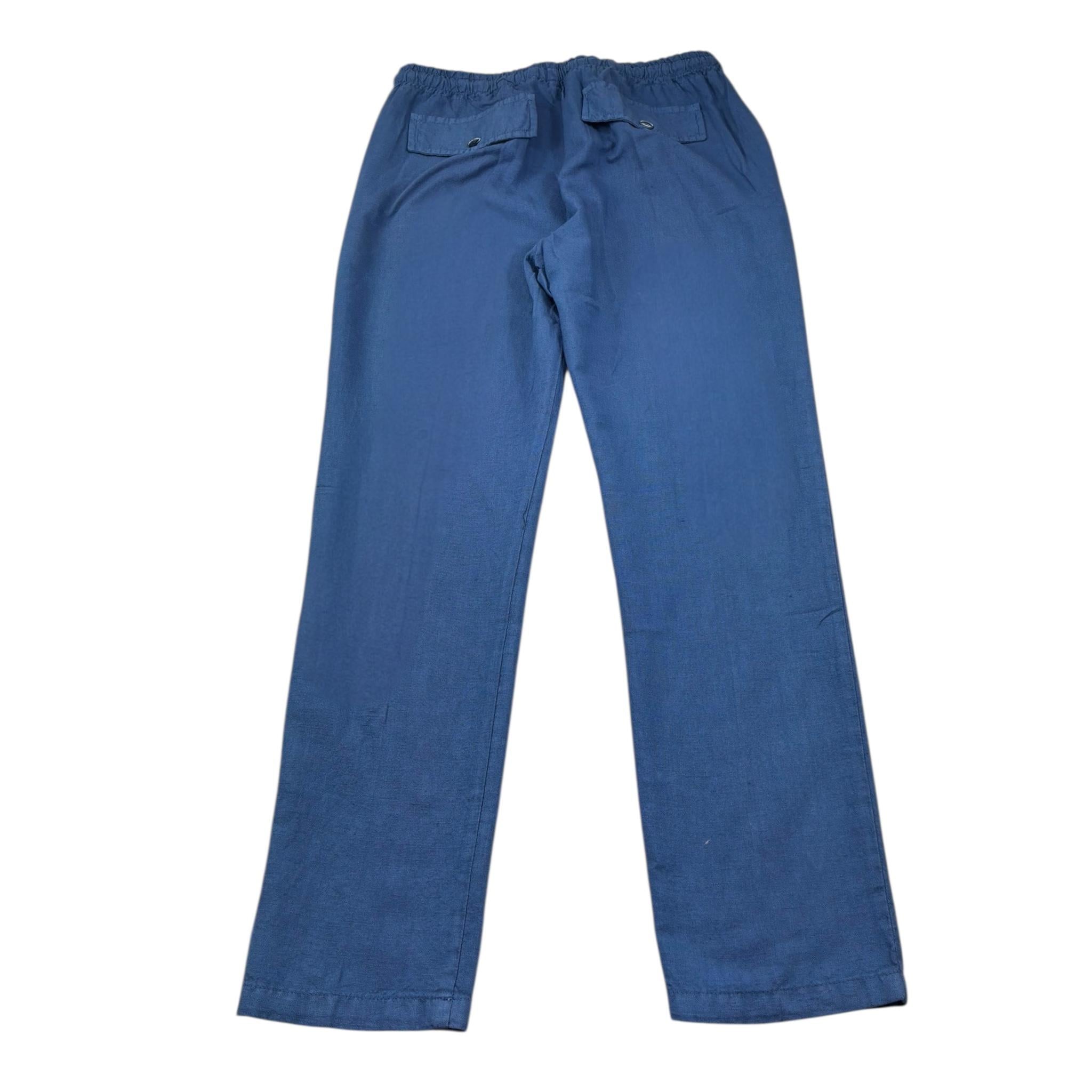 Manuel & Frank Pantalone Tinta Unita con Elastico In Vita per Bambino MF1199R BLU MANUEL & FRANK 