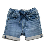 Boss Bermuda Denim Einfarbig Elastische Taille Blau Für Baby