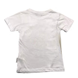 Bern Rundhals T-Shirt Einfarbig mit Kontrastdruck Weiß für Jungen