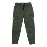 JOHN RICHMOND pantalone tinta unita con elastico in vita Verde per Bambino RBA24128PA VERDE JOHN RICHMOND 