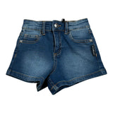 John Richmond Short In Denim Tinta Unita con Stampa per Bambina RGP15014SH BLU JOHN RICHMOND 