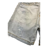 Yes London Zerrissene Denim-Bermuda-Shorts, schlicht, blau, für Babys