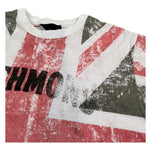 John Richmond T-Shirt Girocollo Tinta Unita con Stampa Bandiera per Bambino RBP26198TS PANNA JOHN RICHMOND 