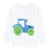 STELLA McCARTNEY shirt girocoll tinta unita con stampa in contrasto Bianco per Neonato TV8670 BIANCO STELLA McCARTNEY 