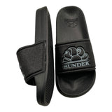 Sundek Schwarze Glitzer-Hausschuhe für Mädchen