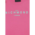 John Richmond Abito Tinta Unita con Logo Girocollo per Neonata RGP25008VENXX FUXIA JOHN RICHMOND 