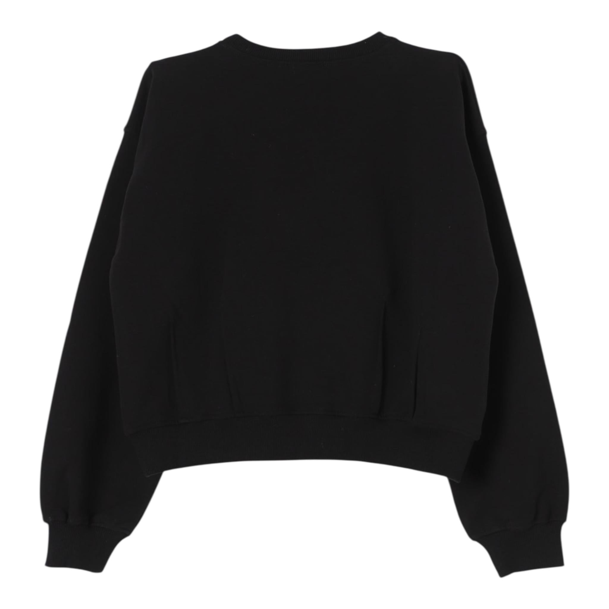 LIU JO felpa girocollo tinta unita con stampa Nero per Bambina GF4067F0939 NERO LIU JO 