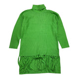 TO be too abito in maglia tinta unita collo alto Verde per Bambina TBT2453V VERDE TO be too 