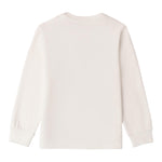 SARABANDA shirt girocollo tinta unita con stampa in contrasto Panna per Neonato 0A146N PANNA SARABANDA 