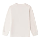 SARABANDA shirt girocollo tinta unita con stampa in contrasto Panna per Neonato 0A146N PANNA SARABANDA 