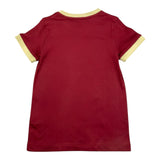 TRUSSARDI t-shirt girocollo tinta unita con stampa in contrasto Bordeaux per Bambino TBA25021TS BORDEAUX TRUSSARDI 