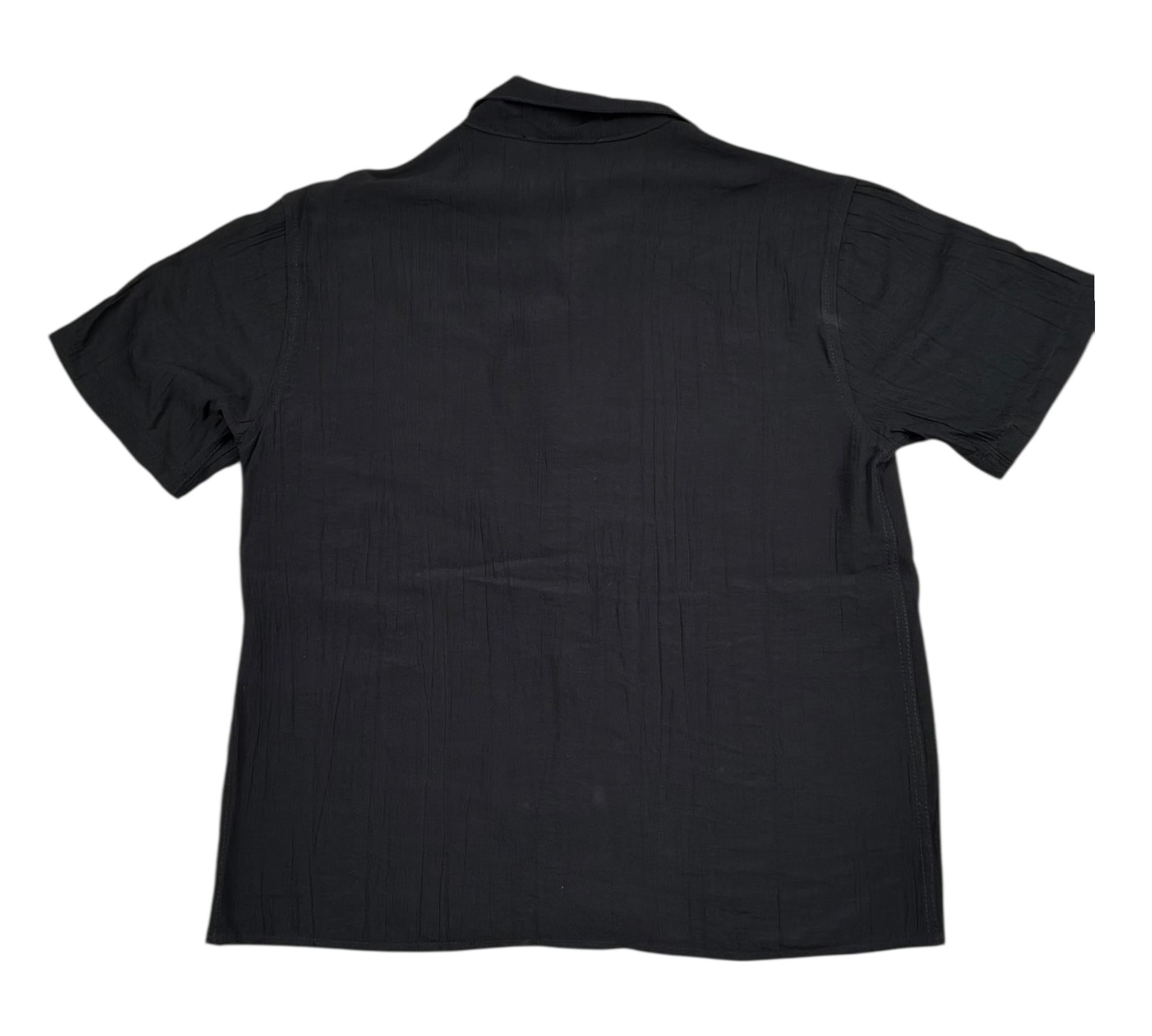 Paolo Pecora Camicia Mezza Manica Tinta Unita per Bambino PP4357 NERO PAOLO PECORA 