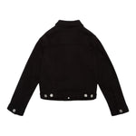 Dsquared2 Giacca In Denim Tinta Unita con Stampa per Bambino DQ2132X NERO DSQUARED2 