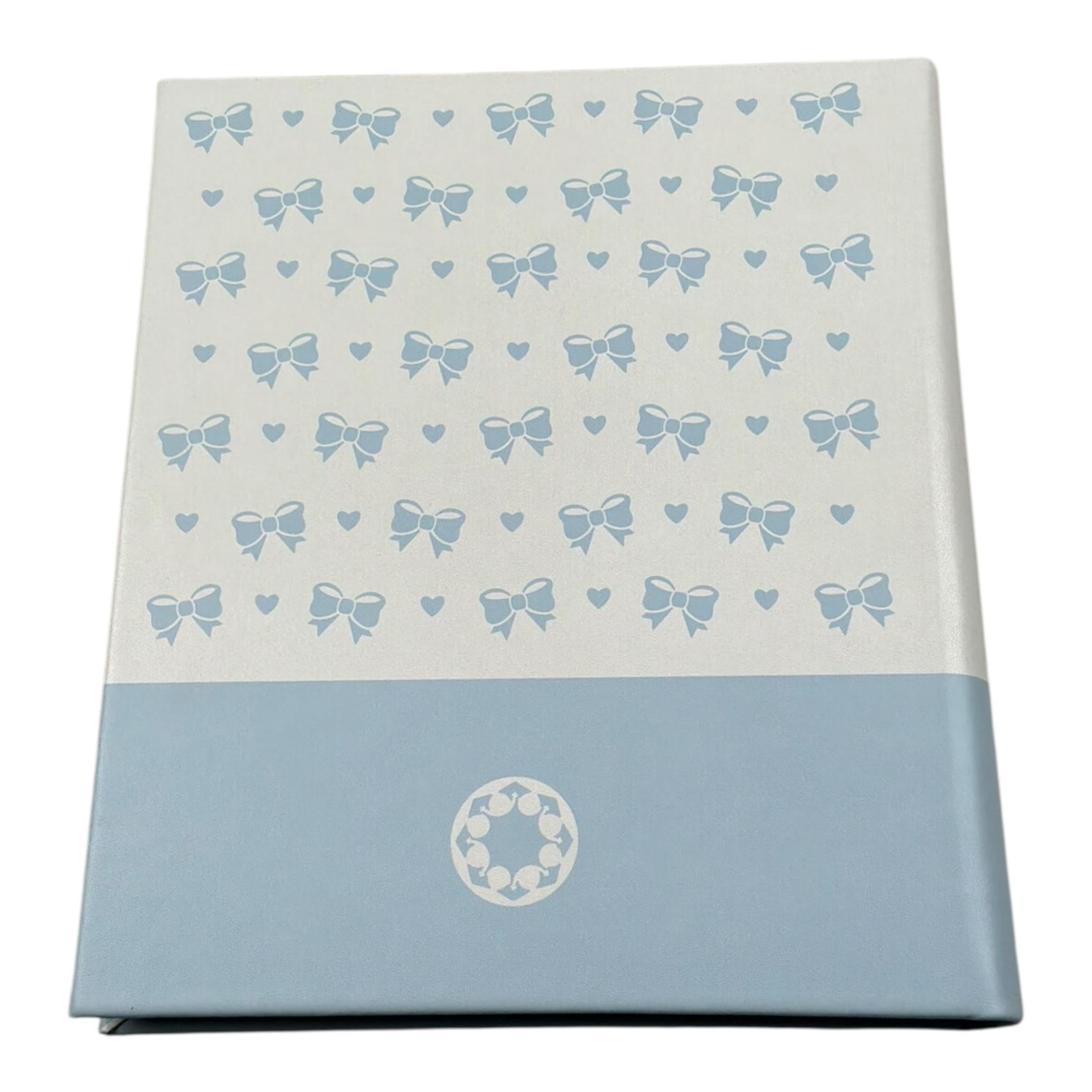 Le Bebe Album Fotografie Bicolore per Neonato LBA002 BIANCO/AZZURRO LE BEBE 