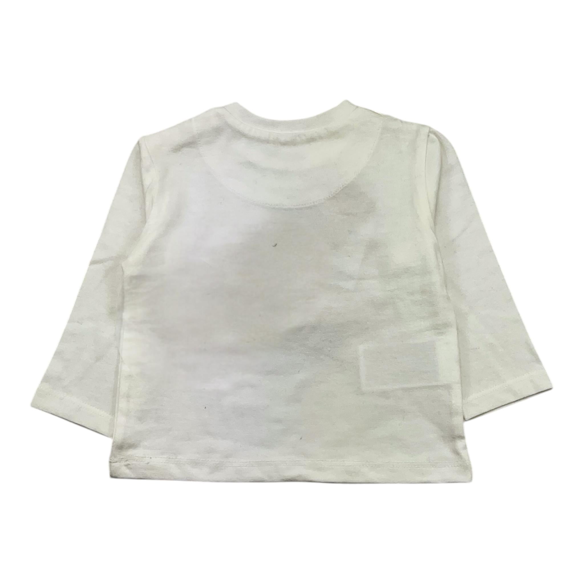 MAYORAL shirt girocollo tinta unita con stampa in contrasto Bianco per Neonato 2036 BIANCO MAYORAL 