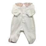 BARCELLINO tutina tinta unita con fantasia Bianco per Neonata 115801 BIANCO BARCELLINO 