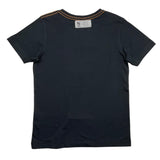 Name.It T-Shirt Rundhals Einfarbig mit Kontrastdruck Schwarz für Jungen