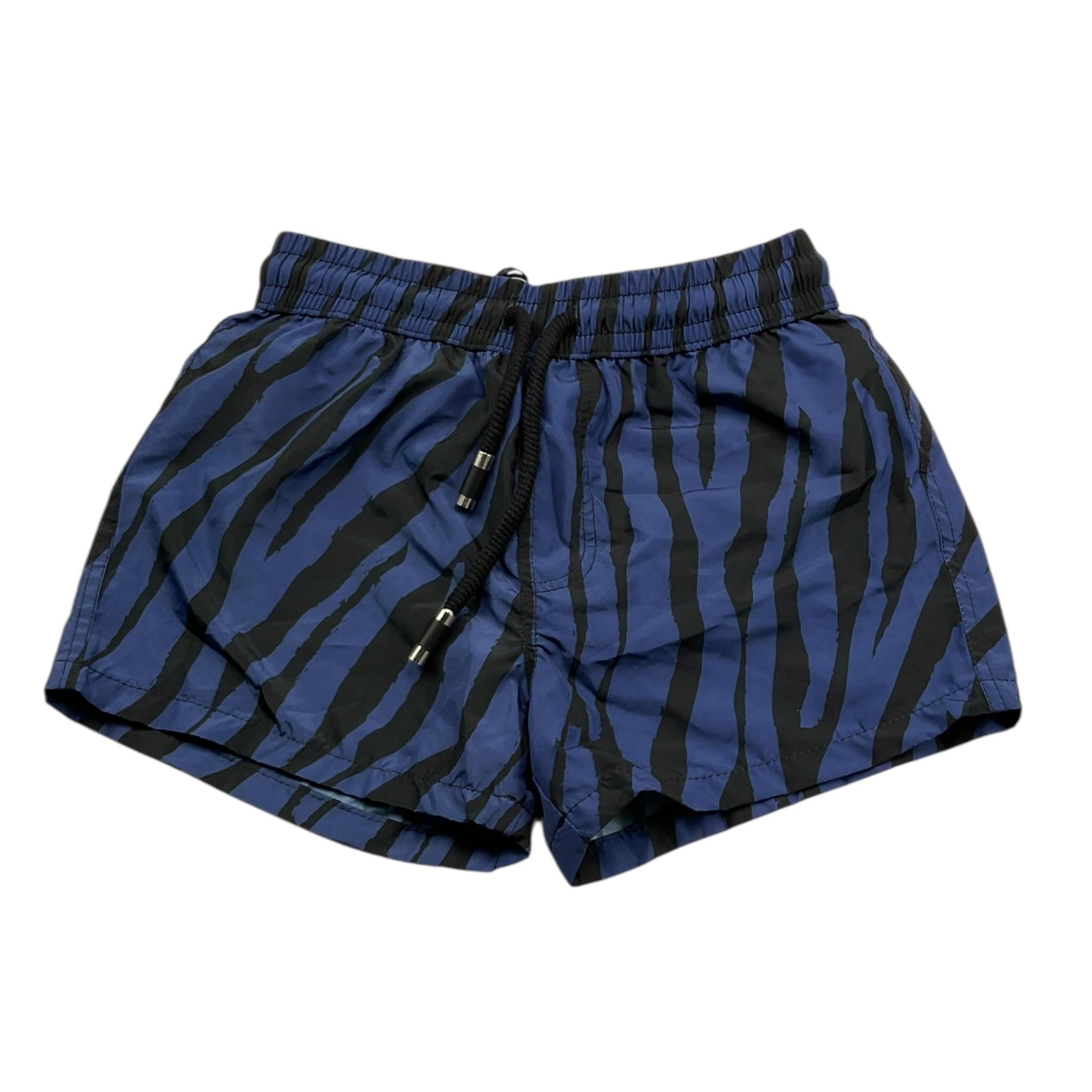 Paolo Pecora Costume Modello Boxer Tinta Unita con Fantasia A Righe per Bambino PP200111 BLU PAOLO PECORA 