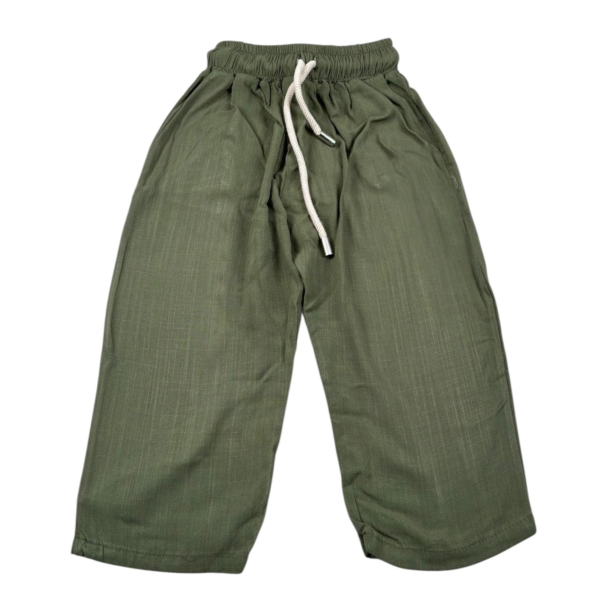 Louis Dieudonne' Pantalone Tinta Unita con Elastico In Vita per Neonato LDPAN VERDE LOUIS DIEUDONNE' 