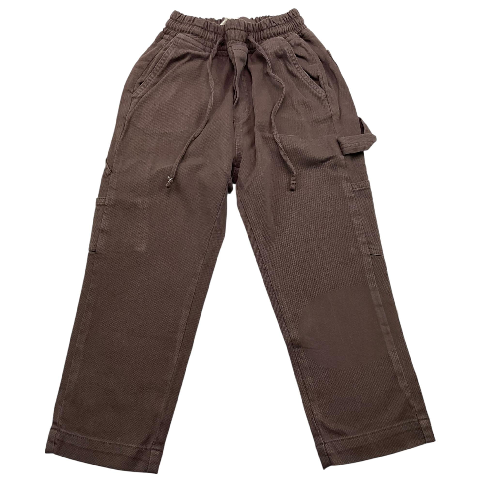 DUSTY COLOR pantalone tinta unita cn elastico in vita Marrone per Bambino DUXF4045PA MARRONE DUSTY COLOR 
