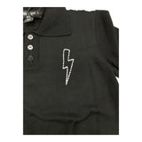 Neil Barrett Poloshirt Einfarbig Halbarm Mit Print Schwarz Für Jungen