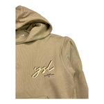 YES LONDON felpa chiusa con cappuccio tinta unita con logo Beige per Neonato JR5082N BEIGE YES LONDON 