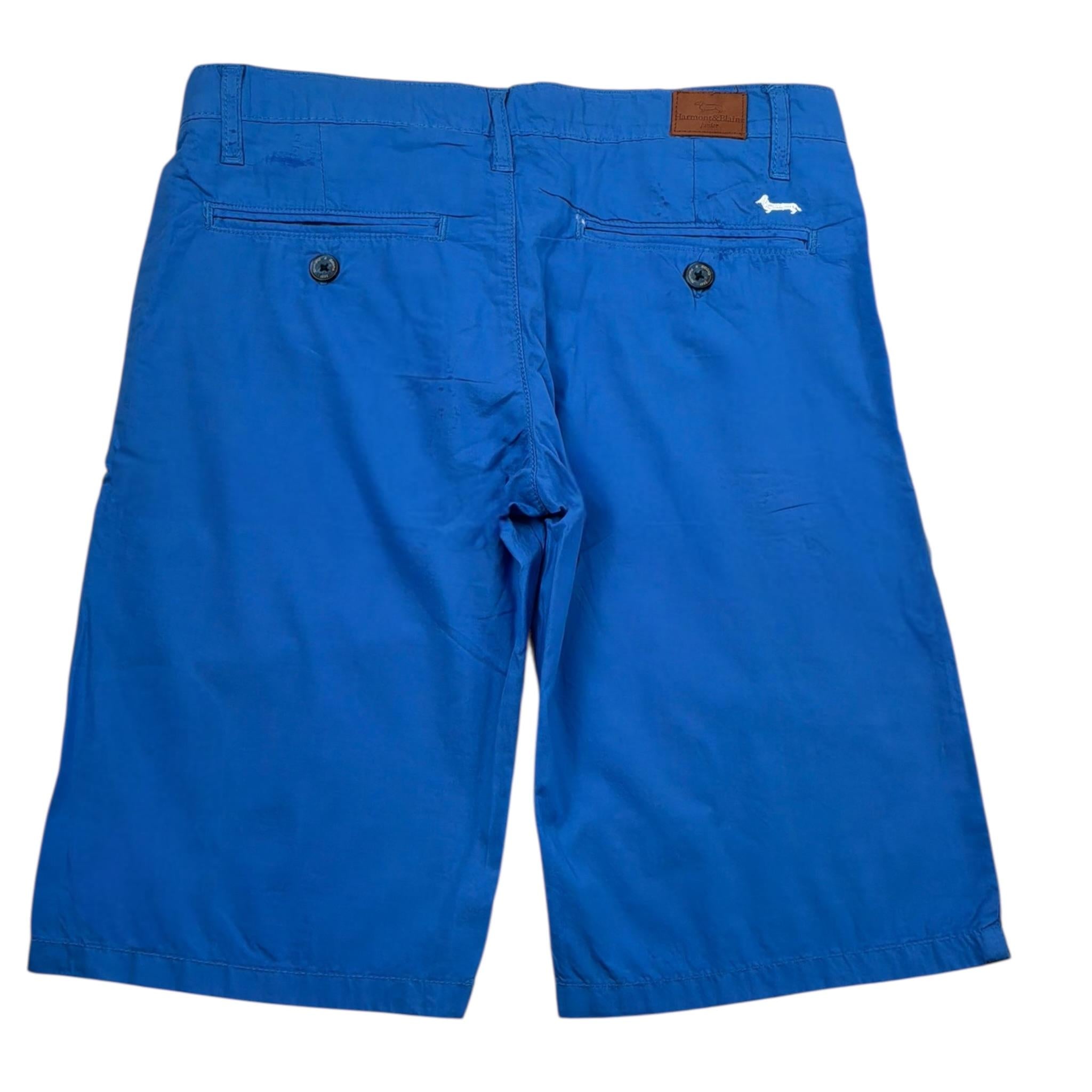 Harmont & Blaine Bermuda Tinta Unita con Girovita Regolabile per Bambino JW008 COBALTO HARMONT & BLAINE 